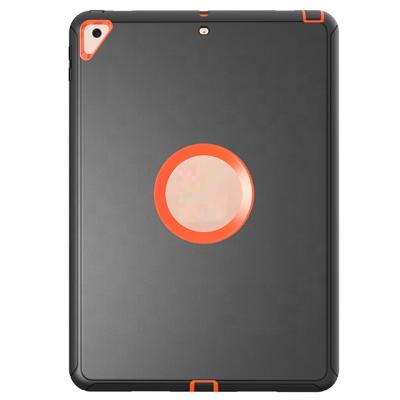 China Anti-drop Three In One With Back Buckle Fully Protect Tablet Black Case For Ipad 2/3/4 Ipad Air/9.7 Series for sale