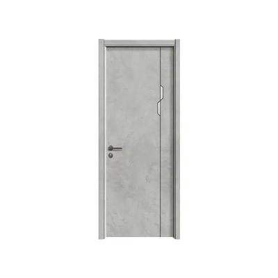 China Manjun Waterproof Wooden Panel MDF Door Skin For PVC Door With Jamb for sale