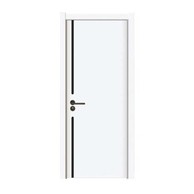 China Manjun good quality PVC film MDF door MDF flush door RFL waterproof plastic PVC door for sale