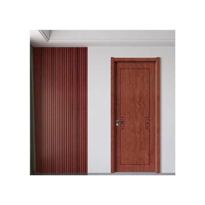 China China Factory Direct Sales Waterproof Custom Logo Inner Door Melamine Wood Plastic Door for sale