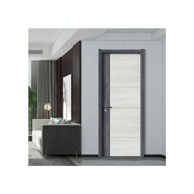 China Interior Door Wooden Composite Modern Melamine Sound Insulation Door Wood Swing Door for sale