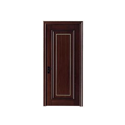 China Waterproof Modern Design Modern Wooden House Door Interior Melamine Melamine MDF Hotel Interior Wood Door With Frames for sale