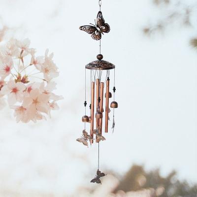 China Logo China Supplier Modern Custom Decorative Wind Chime Butterfly Solar Wind Chimes for sale