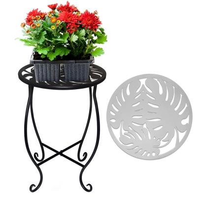 China Turtleback Shape Folding Flower Stand Black Plant Stand Minimalist Special Hot Selling Flower Racks for sale