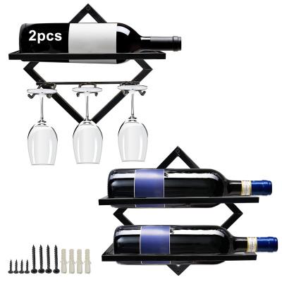 China Sustainable High Quality Diamond Wine Rack Custom Red Wine Cup Holders for sale