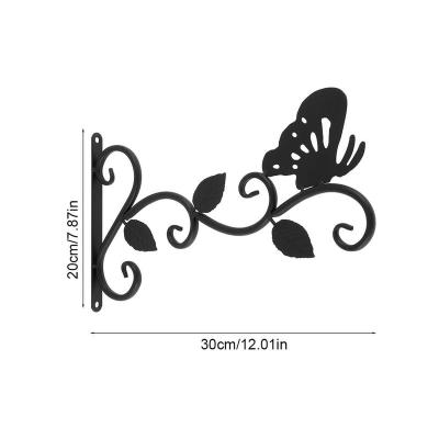 China Special Hot Selling Iron Fashion Wall Decoration Hook Hanger With Butterfly Bracket for sale