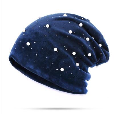 China Winter Flannel JOINT Velvet Beanie Cap Hat For Women Slouch Female Skullies&Beanies Balavaca Hats Soft Warm Winter for sale