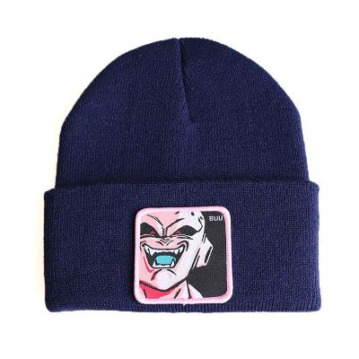 China COMMON Dragon Ball Cartoon Beanie Knitted Winter Hat Hip-Hop Skullies Hat For Women Men Custom Logo for sale