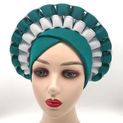 China Other New Trend Indian Headscarf Women Muslim Turban Hat Braided Turban Hat for sale