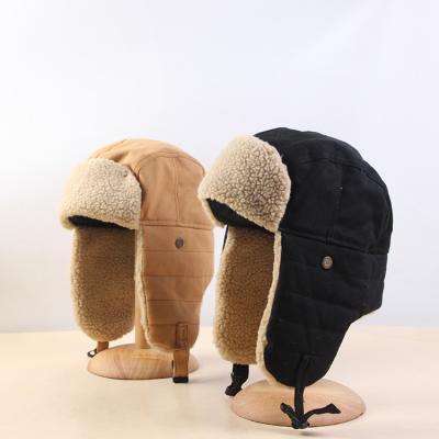 China Recycling Winter Snow Windproof Bomber Hats Earflap Cap Men Women Ear Flap Warm Russian Winter Ski Hats for sale