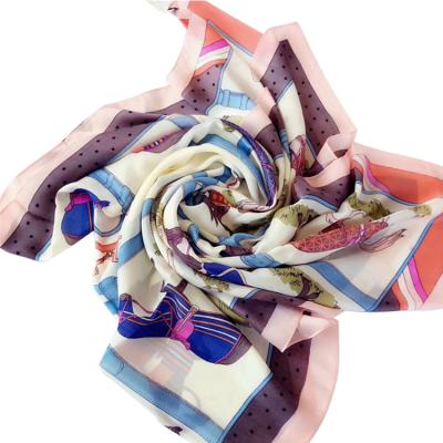 China Wholesale Luxury Designer Fashion Head Hair Hijab Square Scarf Pure Silk Scarf For Women for sale