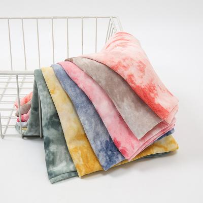 China Fashion long printed tie dye chiffon scarf hijab women printed chiffon shawls hijab for sale