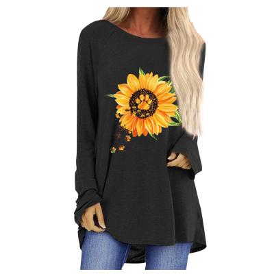 China Anti-wrinkle Sweater Autumn Women Loose Long Sleeve T-shirt Casual T-shirt Women for sale