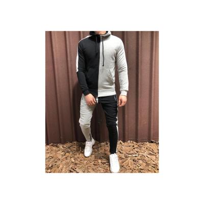 China 2021 European and American sale trend wholesale joggling splicing sports suits men's breathable high efficiency for sale