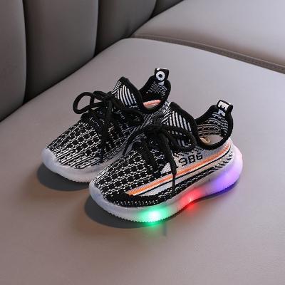 China Anti-Slippery Autumn Spring New Style Girls Kids Led Light Shoes Wholesale Cheap Casual Sports Little Boys Children Glowing Shoes for sale