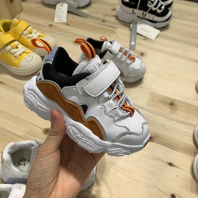 China Round Ready To Ship Low Colorful Genuine Leather Baby Sport Outsole Soft Outdoor Game Baby Sneakers Years MOQ 2020 1-4 for sale