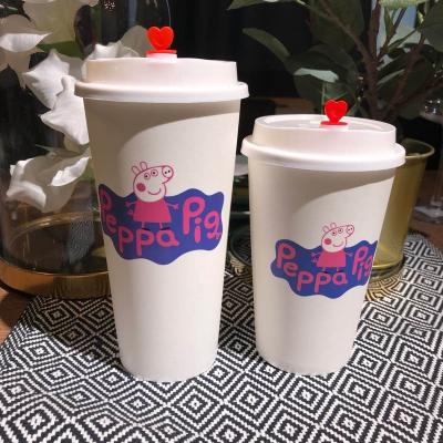 China Best Selling Eco Friendly Goods Using Disposable Paper Cups Printed Paper Cup With Lid for sale