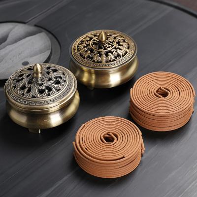 China Chinese Incense Copper Censer Censer Household Sandalwood Censer for Buddha Tea Ceremony for sale