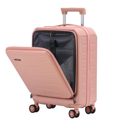 China Long-distance Travel High Quality PC ABS Trolley Carry-on Suitcase Travel Luggage With Rolling Wheel for sale