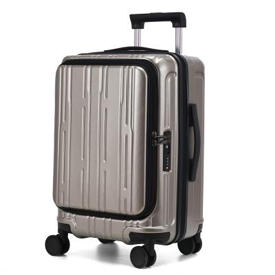 China Long-distance Travel Custom Logo Durable Large Capacity Aluminum Rolling Travel Luggage for sale