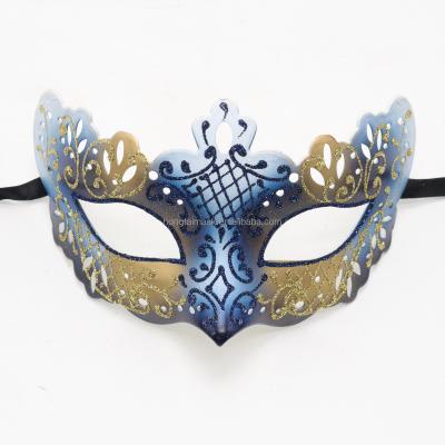 China Plastic Mask & Hot Halloween Amazon Seller Party Mask Hand Painted Masquerade Mask Ribbon Tie Mask High Quality Eco Plastic Lightweight Material Wholesale for sale