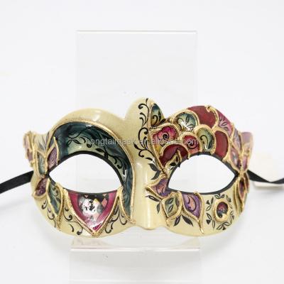 China Plastic Mask & Hot Amazon Seller Party Mask Hand Painted Mask Masquerade Ribbon Tie Halloween Amazon Seller Party Mask Wholesale High Quality Eco Plastic Blue Light Material for sale