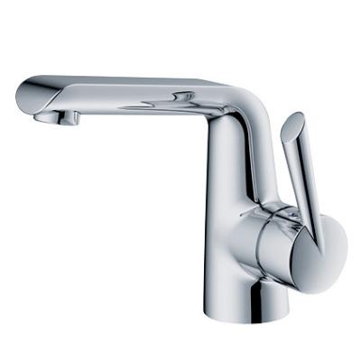 China Modern Deck Mounted Basin Mixer Faucet / Single Hole Chrome Basin Mixer Taps HN-3A36 for sale