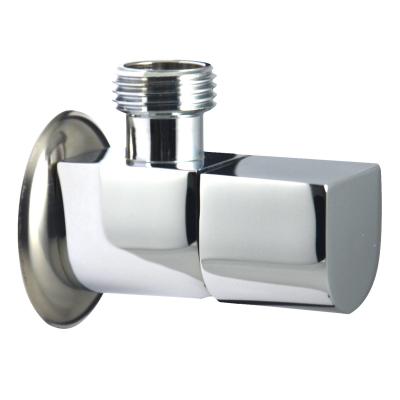 China Chrome Plated Brass Angle Valve Single Hole Ceramic Cartridge for sale