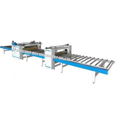 China Woodworking 1830mm MDF Board PVC Film Hotels Furniture Board Machine Laminating Machine Laminating Line for sale