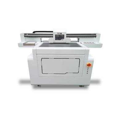 China Hotels Rainbow A1 Three Heads Digital Inkjet Digital UV Flatbed Printer for sale