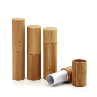 China Bamboo cosmetic tube containers lipstick tube supplier bamboo cosmetic packaging lipbalm packaging for sale