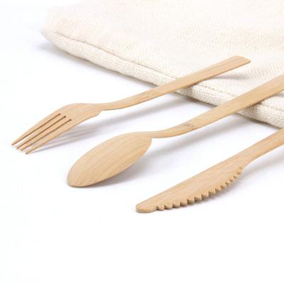 China Household Custom Portable Disposable Bamboo Products Bamboo Cutlery Spoons for sale