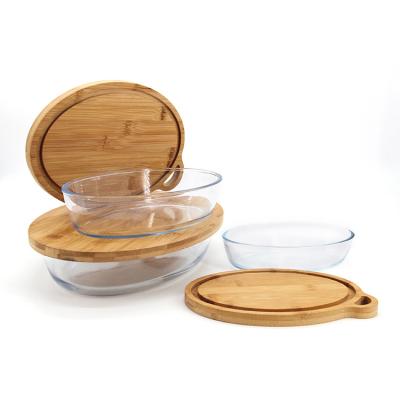 China Sustainable hot selling bamboo food tray multi-function bamboo kitchen utensils bamboo tray food bakeware container for sale