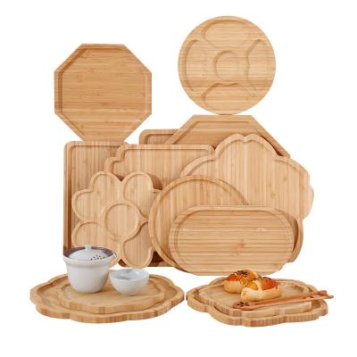 China Wholesale Morden Bamboo Trays Customization Catering Dinner Plates Design Organic Bamboo Tray for sale