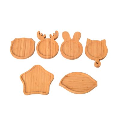 China Wholesale Home Costom Bamboo Shaped Tray Breakfast Restaurant Serving Hotel Wedding Restaurant Tray Bamboo Tray Small for sale