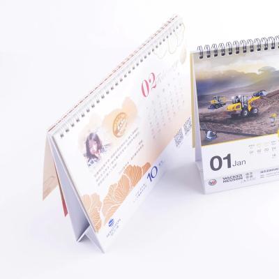 China Wholesale Corporate Internal Pages Eco-Friendly Customized Printing Advent Standing Desk Calendar for sale