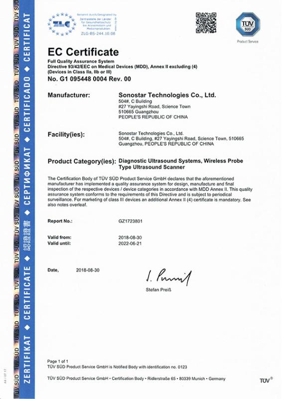 CE - Guangzhou Sonostar Technologies Co., Limited