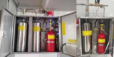 중국 Electromagnetic Type Kitchen Fire Suppression System Single And Double Bottle Group 판매용