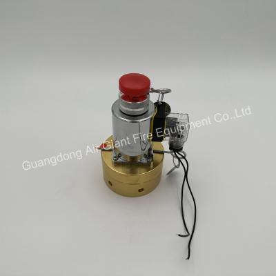 中国 封鎖された洪水のためのシリンダーに設置された電磁器アクチュエーター HFC-227ea FM200 防火システム 販売のため