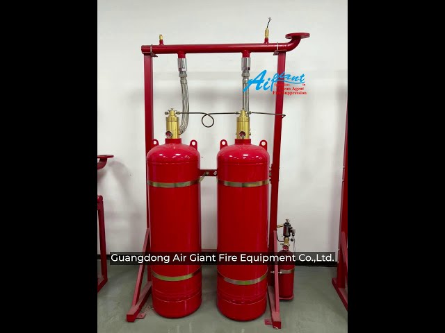 environment-friendly fm200 fire suppression system without pollution for archive