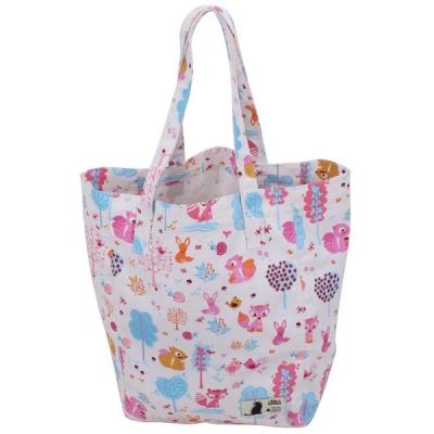 China Fancy Shopper Folding Fabric Shopping Bag JN 2354 Canvas Tote Bag Beach Bag for sale