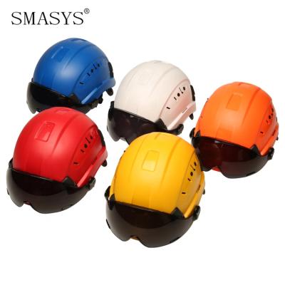 China SMASYS Retail Construction Adjustable Climbing ABS Material Climbing Construction And Safety Helmet for sale