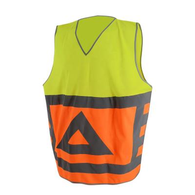 China Hi Force SMASYS Side Adjustable V Shape Yellow Pullover Safety Vest for sale