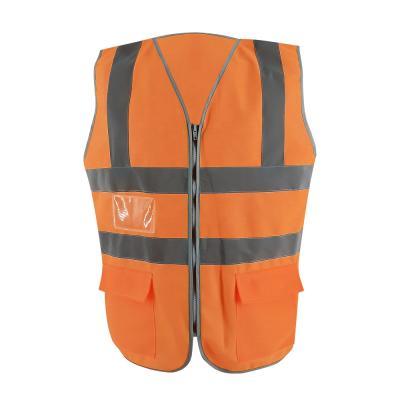 China Hi Force Safety Vest SMASYS Reflective V Shape High Vis Yellow Vest With Multi Pockets for sale