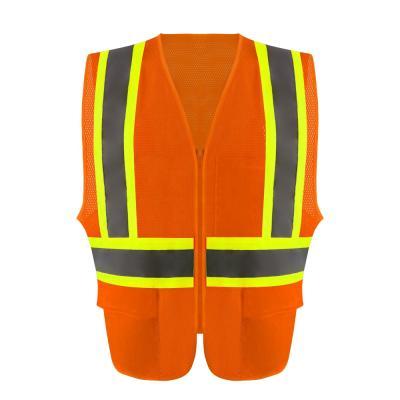 China SMASYS Mesh Fabric Road Safety Vest Road Safety Workplace High Vis Vest Reflective Marks for sale