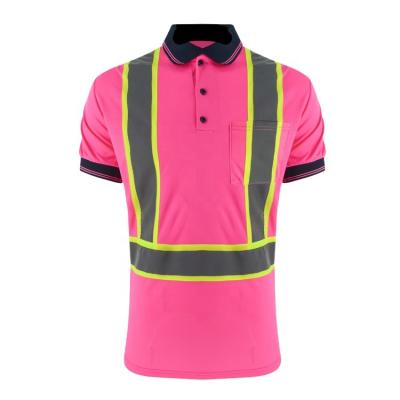 China Hi Force SMASYS Stocks Pink Reflective Safety Shirts For Women for sale