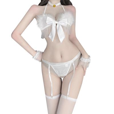 China Other Zephyin Hot Cat Lingerie Women Stockings Sexy Underwear Roleplay Costume Erotic Lingerie White And Black for sale