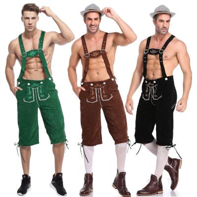 China Polyester German Beer Festival Party Costumes Oktoberfest Hat Men's Clothing Wholesale Price 3-Piece Carnival Fancy Dress Maid for sale