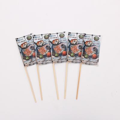 China New Disposable Red USA Hands Meal Cocktail Toothpicks Flag On The Go For Party for sale