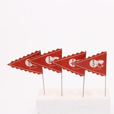 China Disposable Diy Activate Party Fruit Cheese Markers Toothpick Flag For Food for sale